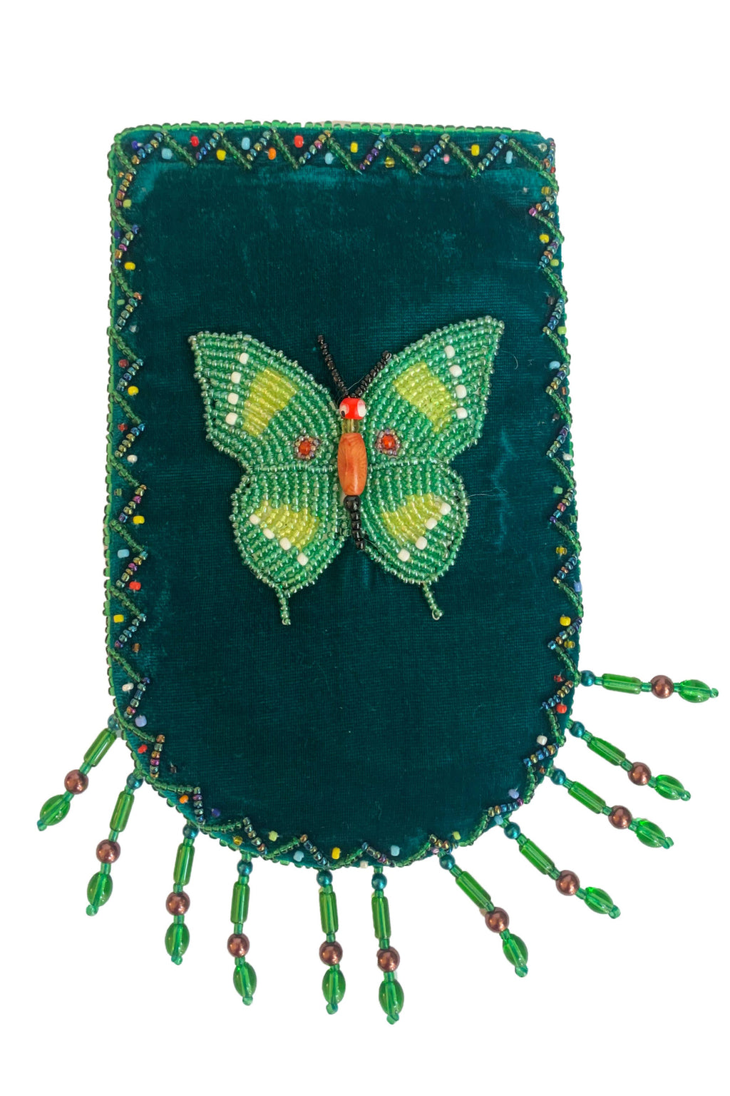Butterfly Pattern Velvet Crossbody Bag VXL0609-Butterfly