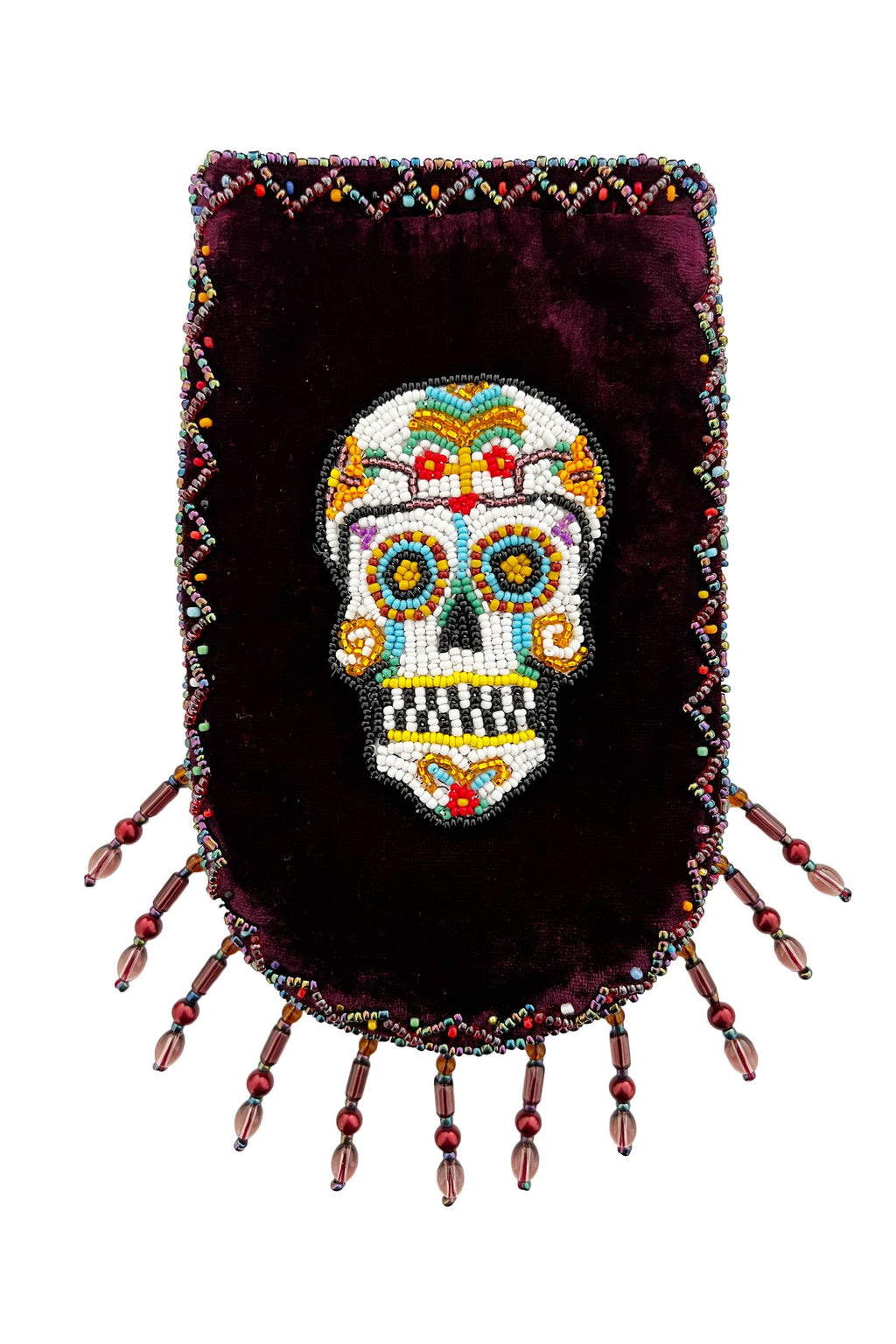 Skull Pattern Velvet Crossbody Bags VXL0609 - view 3