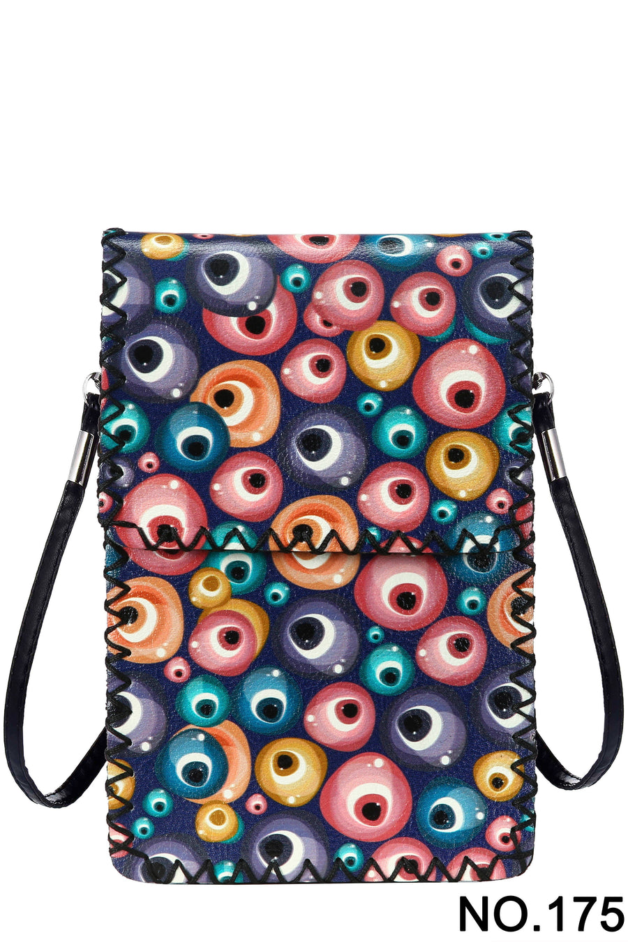 Evil Eyes Print Crossbody Bag HB0580 - No. 175