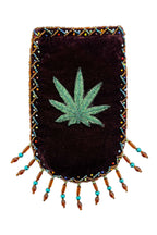 Marijuana Leaf Pattern Velvet Crossbody Bag VXL0609 - view 16