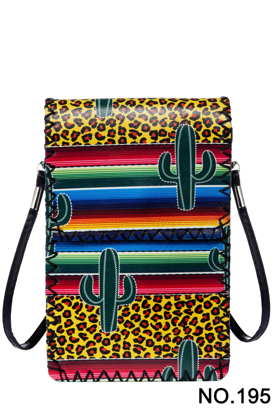 Leopard and Cactus Print Crossbody Bag HB0580 - No. 195
