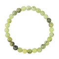 Grass Yellow Jasper Stone Stretch Bracelet B2976-6MM