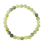 Grass Yellow Jasper Stone Stretch Bracelet B2976-6MM