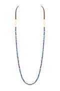 Long Crystal Leatherette Necklaces N3441