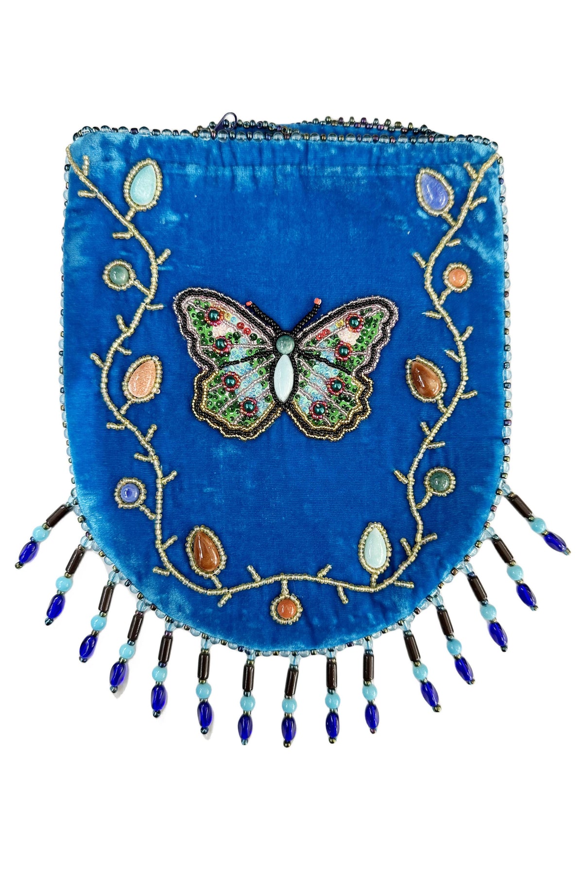 Butterfly Pattern Velvet Crossbody Bag LUG - view 2