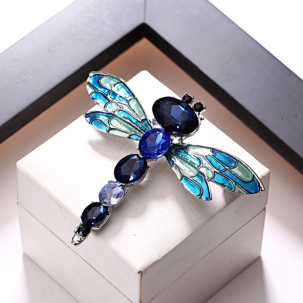 Alloy Rhinestone Dragonfly Brooch PA3186
