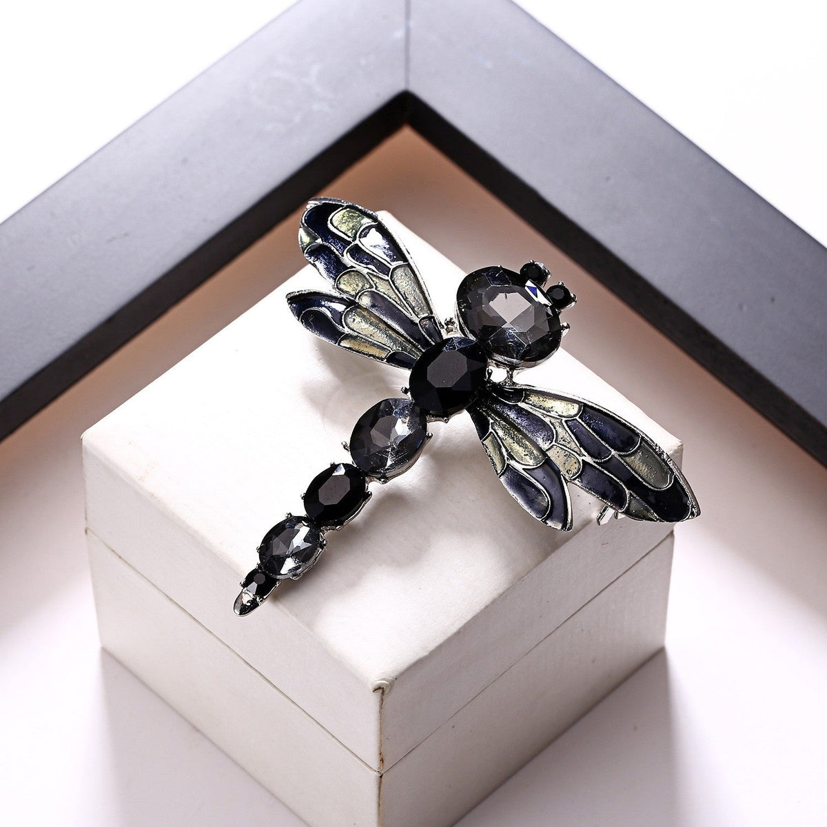 Alloy Rhinestone Dragonfly Brooch PA3186