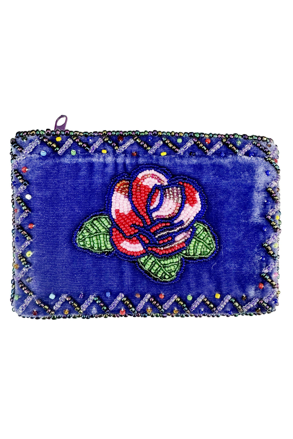 Rose Rectangle Velvet Coin Purse V0701 - view 4