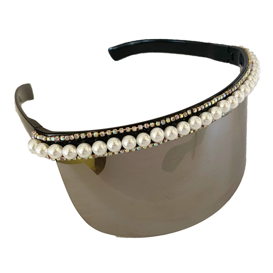 Handmade Rhinestone Pearl Sunglasses C0136