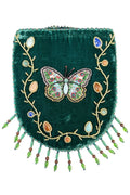 Butterfly Pattern Velvet Crossbody Bag LUG