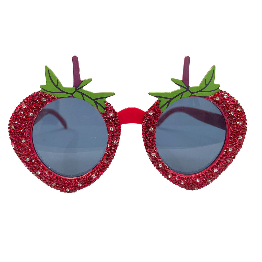 Handmade Strawberry Rhinestone Sunglasses G0375