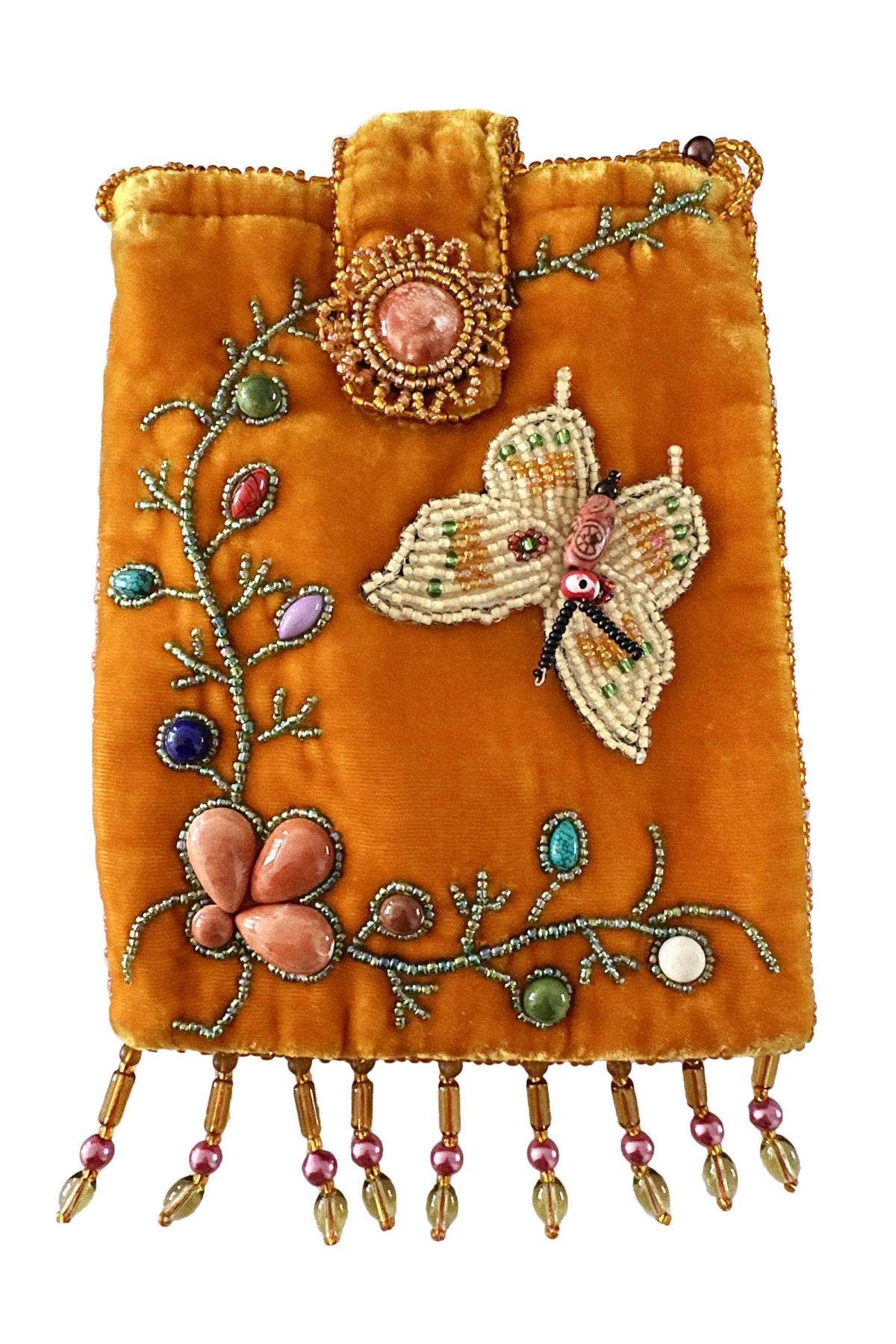 Butterfly Rectangular Velvet Crossbody VBG15-BU - view 11