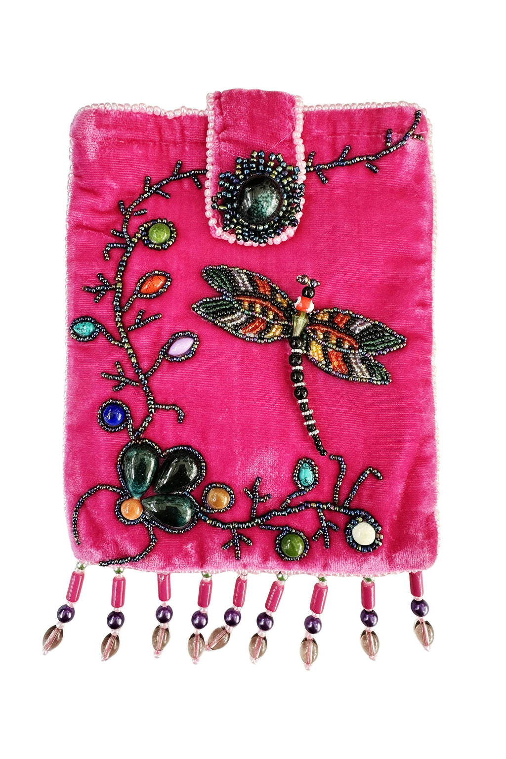 Dragonfly Rectangular Velvet Crossbody VBG15 - view 2