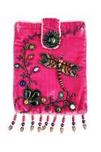 Dragonfly Rectangular Velvet Crossbody VBG15 - view 2