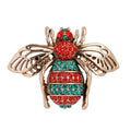 Bee Alloy Rhinestone Brooch PA5996 - view 2