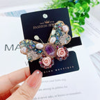 Butterfly Rhinestone Hair Clip
