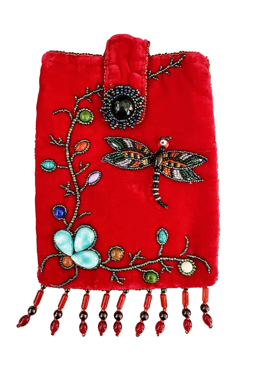 Dragonfly Rectangular Velvet Crossbody VBG15 - view 8