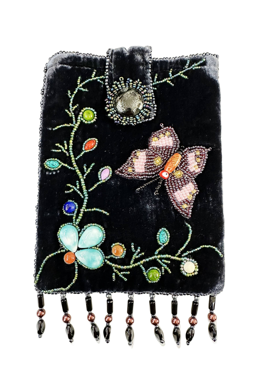 Butterfly Rectangular Velvet Crossbody VBG15-BU - view 2