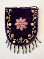 Floral Pattern Velvet Crossbody MUG-Flower - view 13