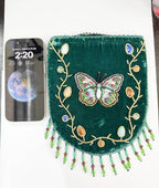 Butterfly Pattern Velvet Crossbody Bag LUG - view 12