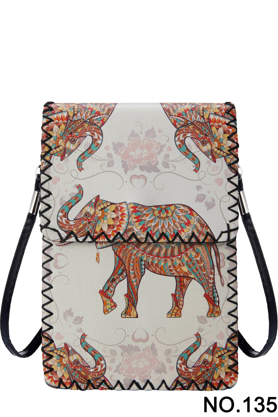 Elephant Print Crossbody HB0580 - No. 135
