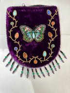 Butterfly Pattern Velvet Crossbody Bag LUG - view 17