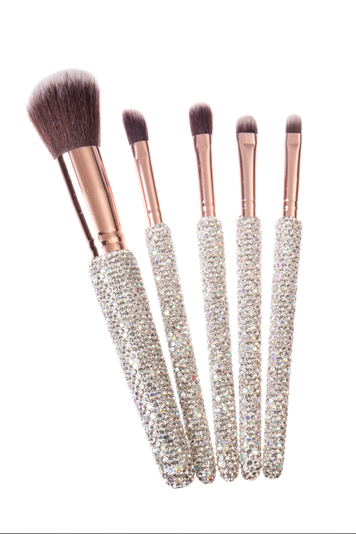 5PCS Ceramic Rhinestone Make Up Brush Set CR0019