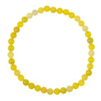 Lemon Jade Stone Stretch Bracelet B2048-4MM - view 2