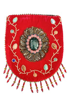 Feather Pattern Velvet Crossbody Bag LUG-FeatherGem - view 3