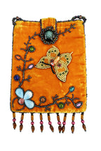 Butterfly Rectangular Velvet Crossbody VBG15-BU