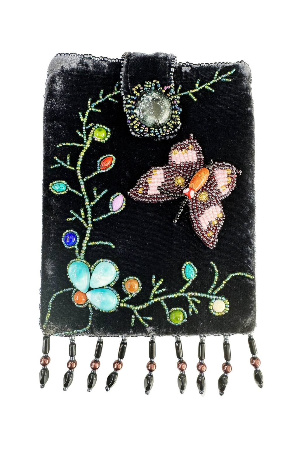 Butterfly Rectangular Velvet Crossbody VBG15-BU - view 10