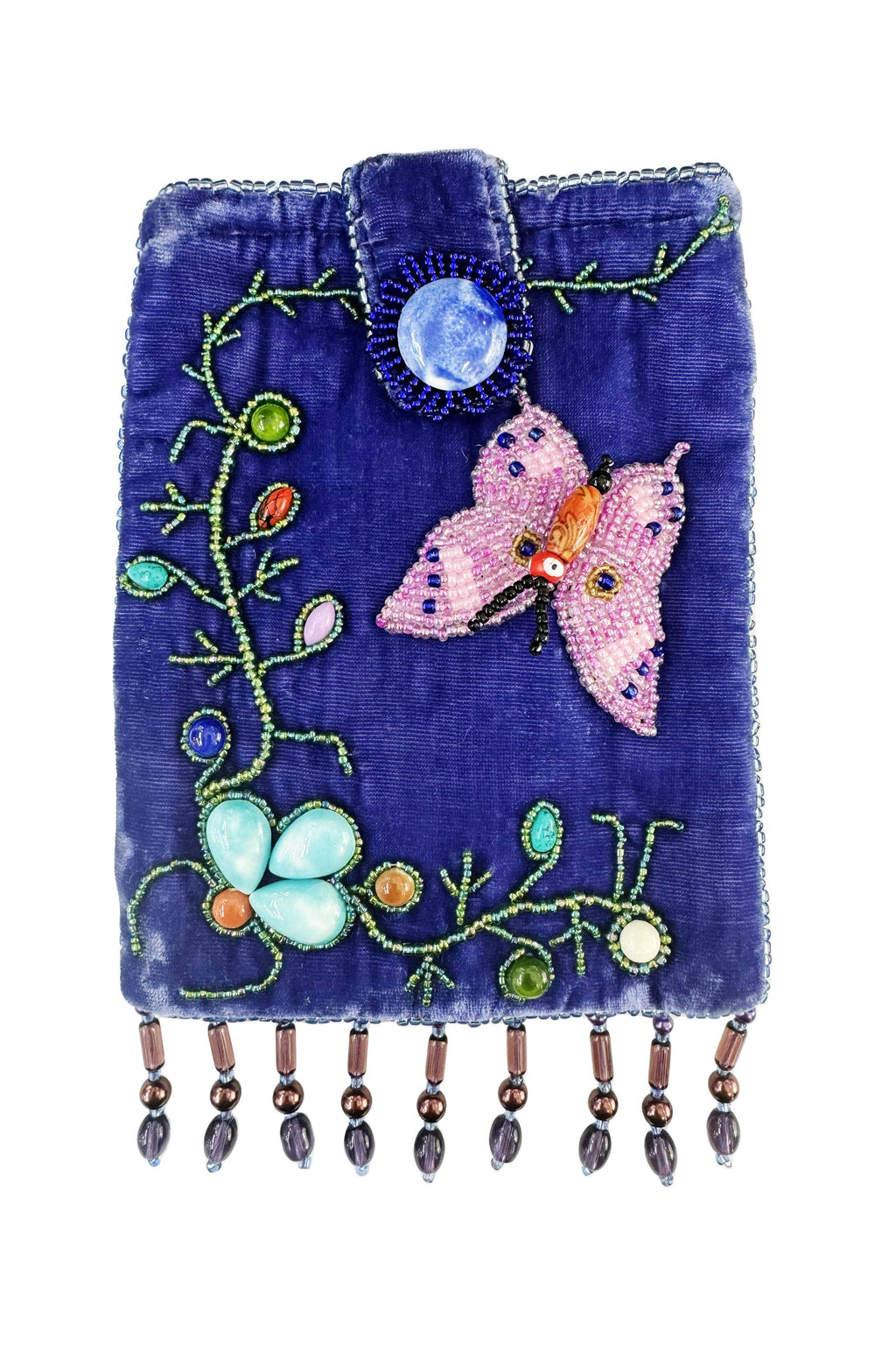 Butterfly Rectangular Velvet Crossbody VBG15-BU - view 3