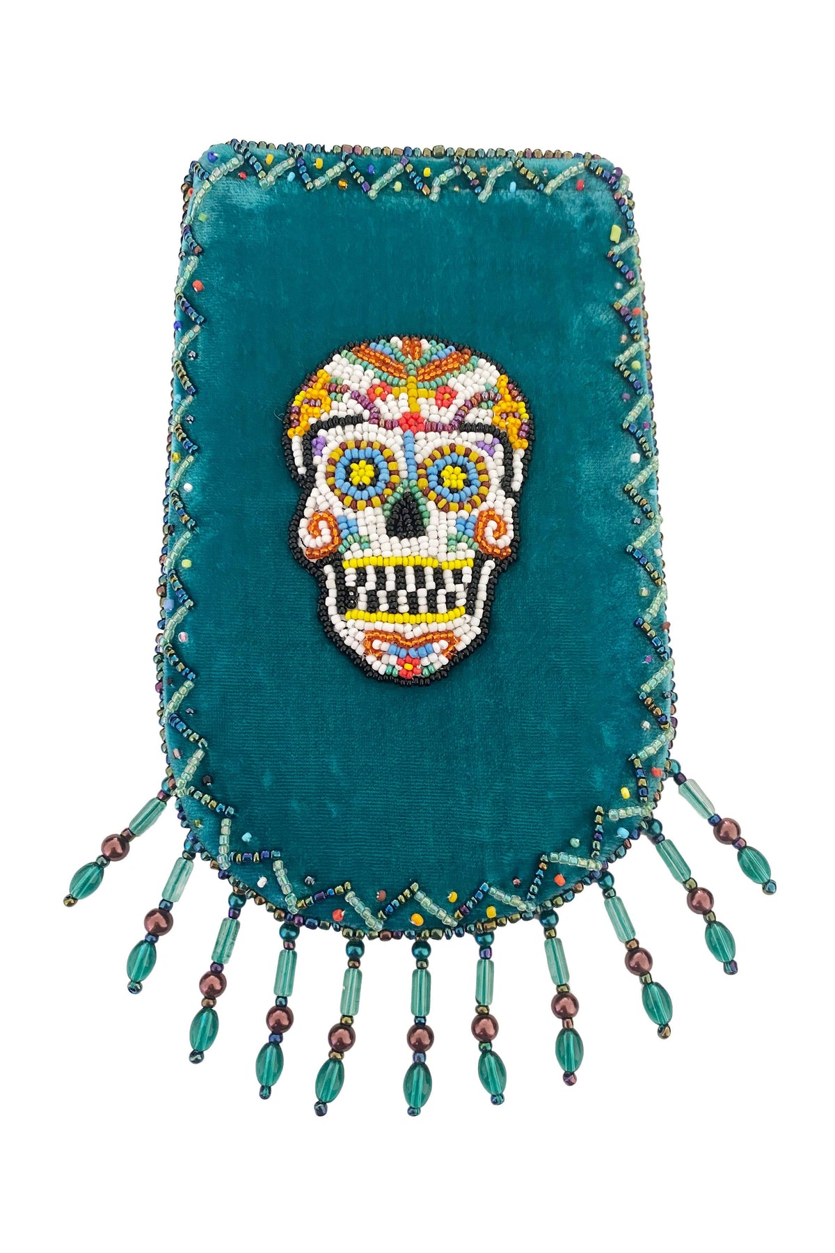 Skull Pattern Velvet Crossbody Bags VXL0609 - view 2