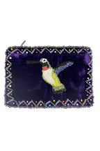 Hummingbird Rectangle Velvet Coin Purse V0701 - view 8