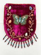 Butterfly Pattern Velvet Crossbody Bag LUG - view 14