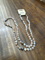 Dendritic Agate Stone Beaded Necklace N3180