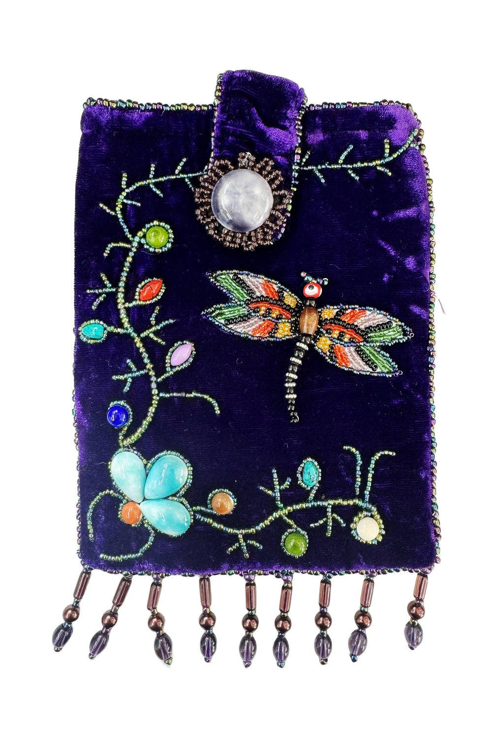 Dragonfly Rectangular Velvet Crossbody VBG15 - view 10