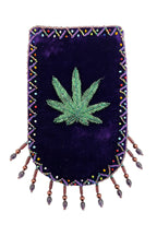 Marijuana Leaf Pattern Velvet Crossbody Bag VXL0609 - view 15