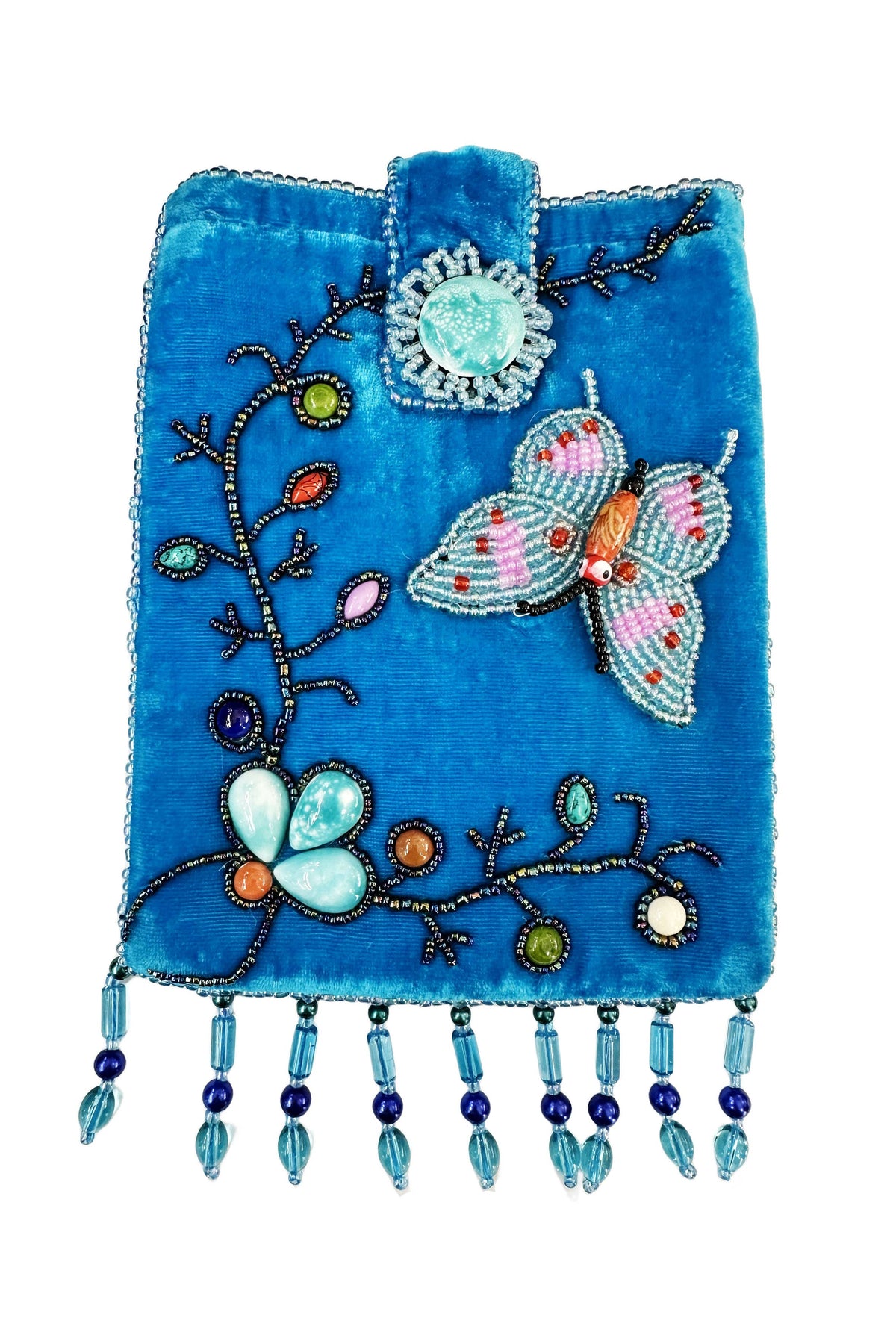 Butterfly Rectangular Velvet Crossbody VBG15-BU - view 5