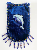 Dolphin Pattern Velvet Crossbody Bags VXL0609-Dolphin - view 2