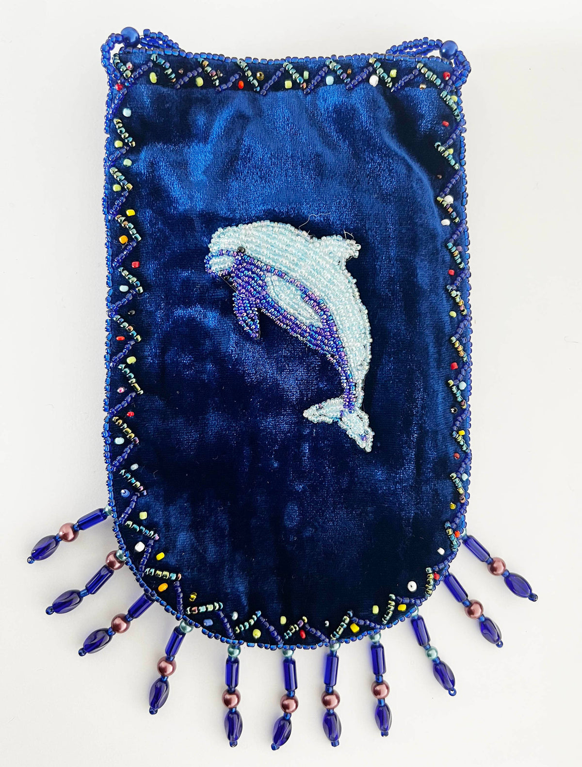 Dolphin Pattern Velvet Crossbody Bags VXL0609-Dolphin - view 2