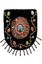 Feather Pattern Velvet Crossbody Bag LUG-FeatherGem - view 6