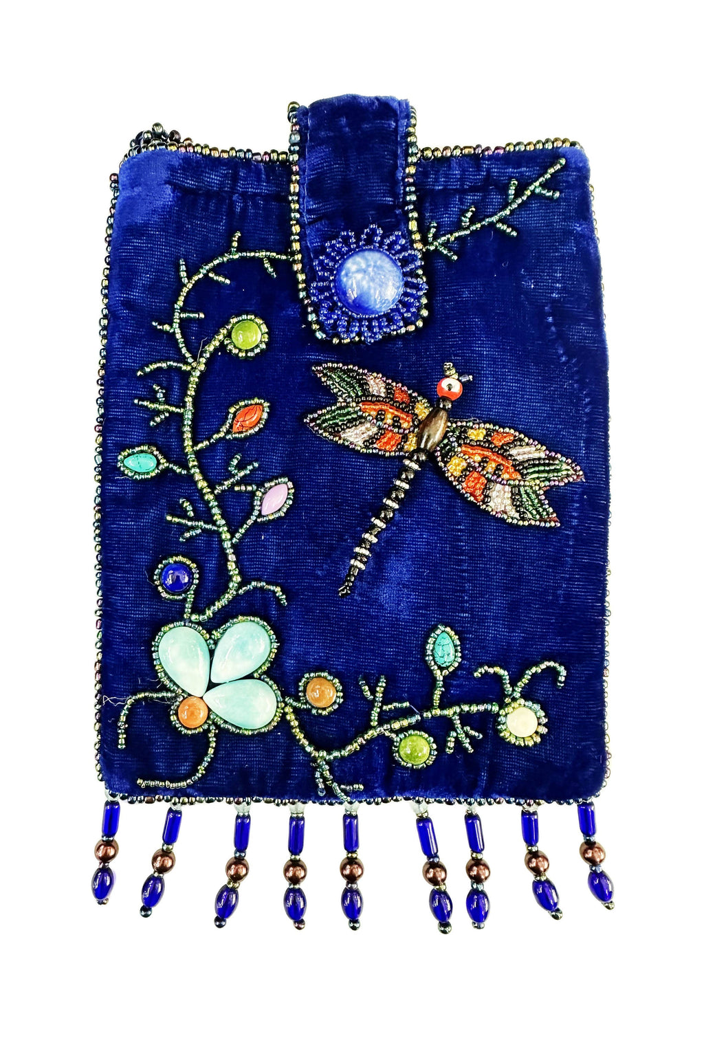 Dragonfly Rectangular Velvet Crossbody VBG15 - view 14