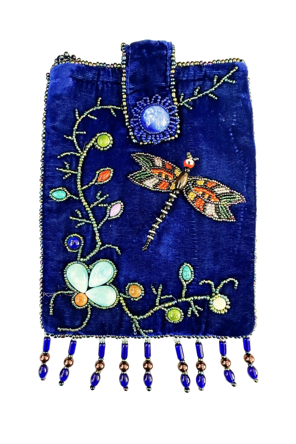 Dragonfly Rectangular Velvet Crossbody VBG15 - view 14