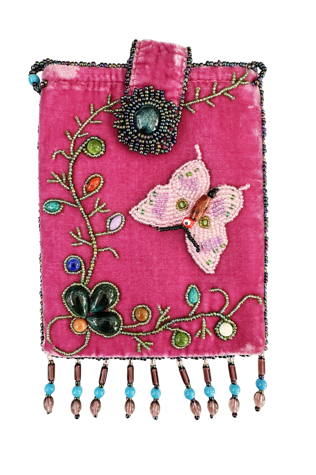 Butterfly Rectangular Velvet Crossbody VBG15-BU - view 12