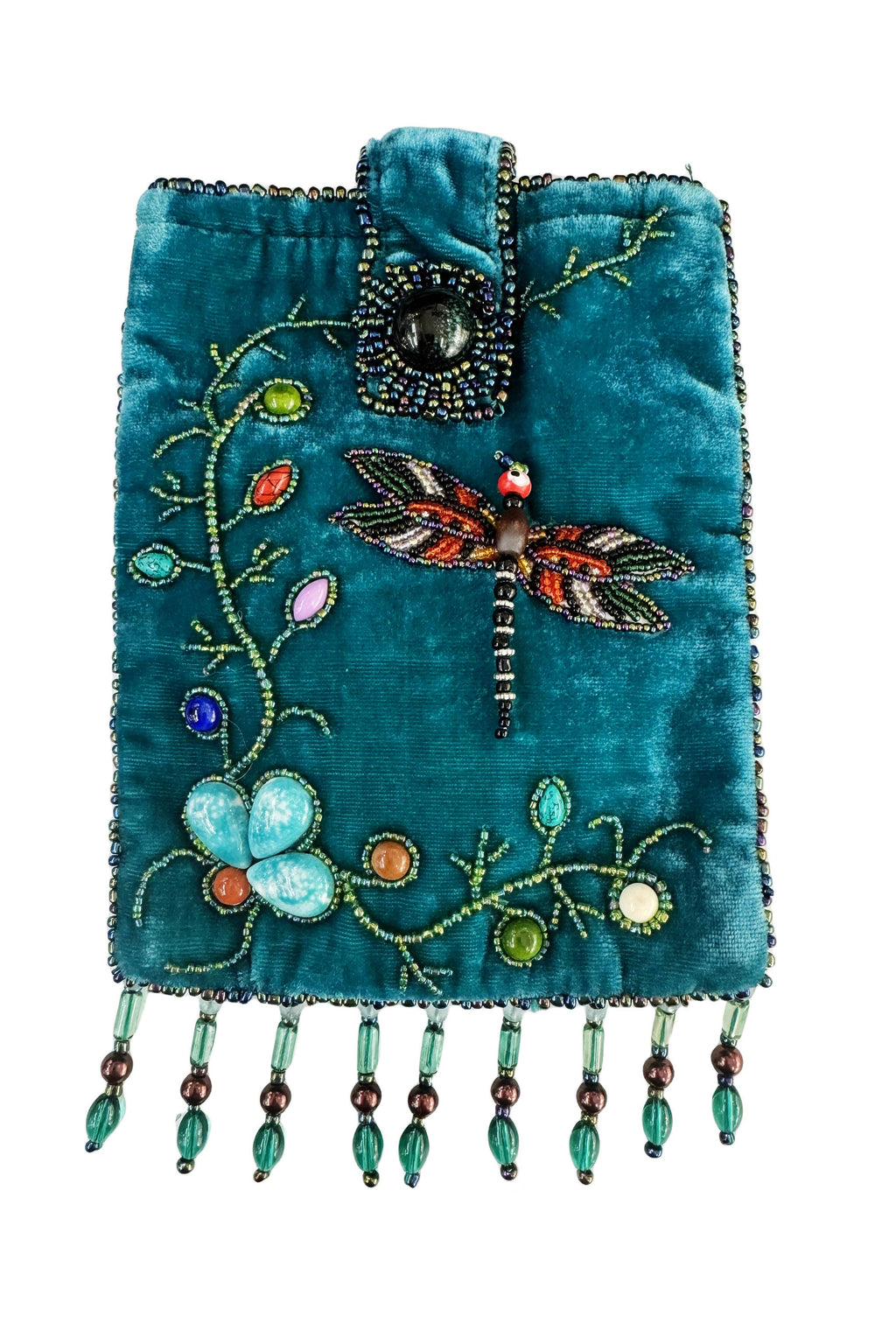 Dragonfly Rectangular Velvet Crossbody VBG15 - view 4