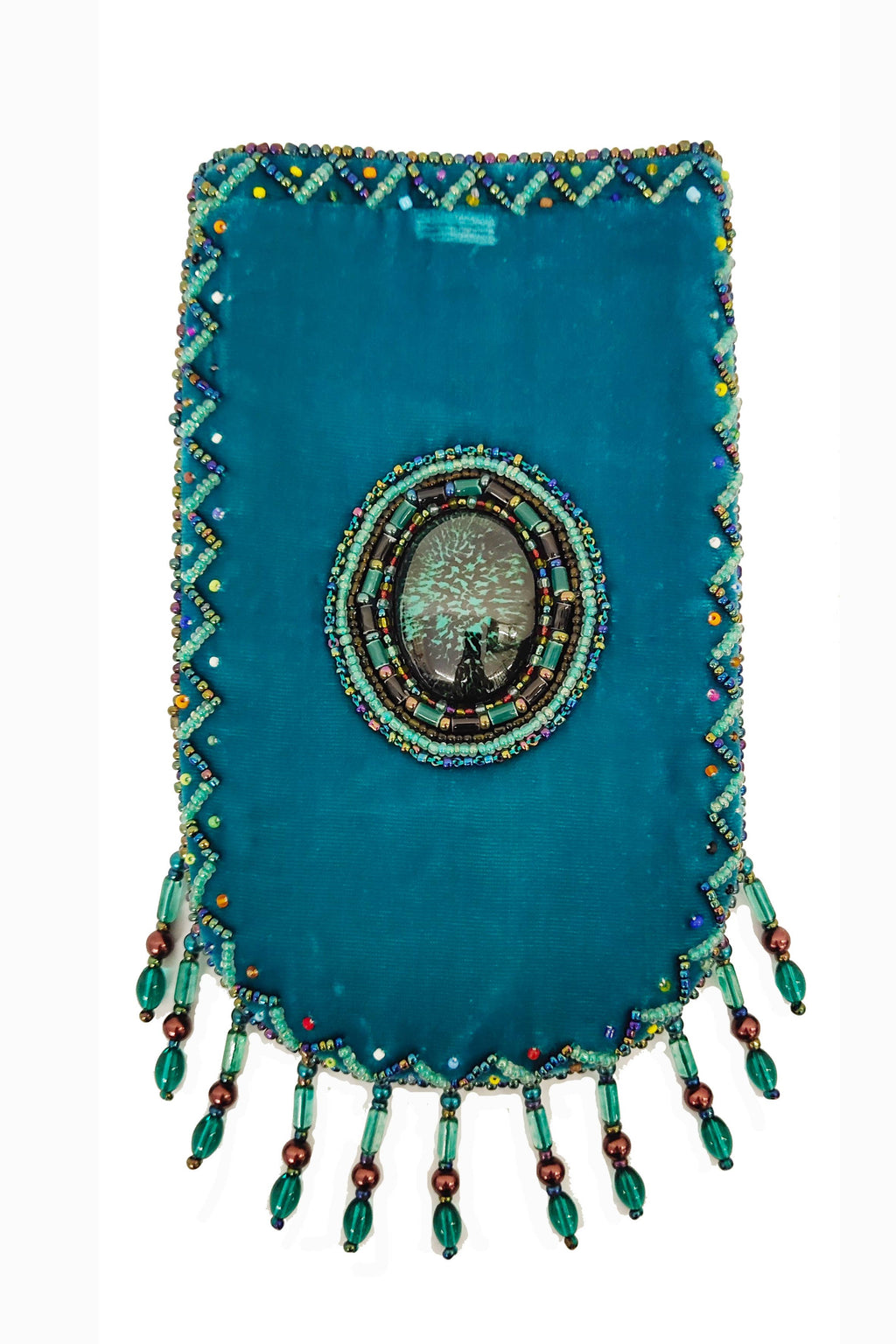 Gem Pattern Velvet Crossbody Bags VXL0609-Gem - view 13