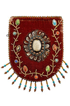 Feather Pattern Velvet Crossbody Bag LUG-FeatherGem - view 7