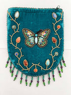 Butterfly Pattern Velvet Crossbody Bag LUG - view 11