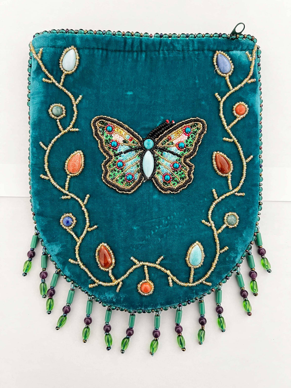 Butterfly Pattern Velvet Crossbody Bag LUG - view 11